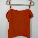 Theory ORANGE LIGHTWEIGHT CHIC LINEN TANK TOP MEDIUM Photo 0