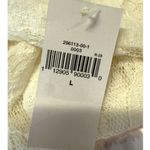 Gap NWT  Womens Sheer Floral Lace Short Sleeve Blouse Top Ivory Sz Large Femini e Photo 3