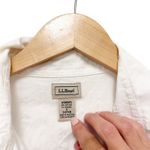 L.L.Bean White Button Down Long Sleeve Shirt Sz S Photo 1