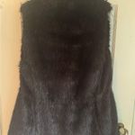 Banana Republic Women's  VEST Size S BLACK FAUX FUR FRONT POCKETS Photo 6