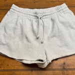 TNA aritzia the Cozy Fleece Boyfriend Sweat Shorts Gray Athletic Lounge Size L Size L Photo 0