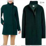 J.Crew size 6 small cocoon wool dark green Wool Blend Coat peacoat jacket Photo 3