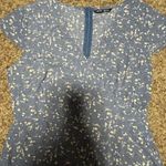 Light Blue Floral Dress Size M Photo 1