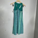 Kuhl  Dress Medium Karisma Reversible Twist Back Tank Dress Turquoise Geometric Photo 1