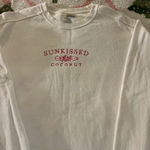 Coconut Boutique Sunkissed Sweatshirt SZ L White Size L Photo 0