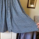 Doen Asheville Maxi Dress Organic Cotton Blue Cottage Daisy Floral Small EUC Photo 2