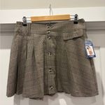 Ci Sono NWT Plaid Preppy Academia Button-front Mini Skirt Size Large Photo 10