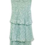 Gianni Bini Sage Green Tiered Corset Midi Dress Cocktail Party Formal Size 2 New Photo 1