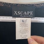 XScape evening paisley shimmer drape neckline top size L Photo 8