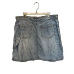 No Boundaries  Striped Denim Skirt Photo 2