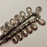 Bohemian antique silver tone vintage disc necklace Photo 4