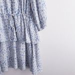 Lucy Paris Long Sleeve Printed Ruffle Mini Dress Photo 3