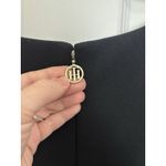 Tommy Hilfiger Black Scuba Short Sleeve Dress Size 14W Wedding Guest LBD Pockets Photo 3