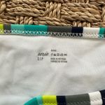 Aerie  striped small bikini bottom blue, teal, green and white Photo 5