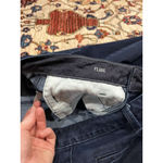 Banana Republic  Classic Wide Leg Flare Jeans Women Dark Blue Pleated High Rise Photo 5