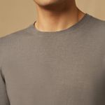 ONIA Cotton Crewneck Sweater Gray Size M Photo 2