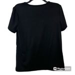 Women's Black Ripped Short Sleeve Tee Size Small Photo 1