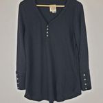 Chaser Waffle Knit V-Neck Henley Photo 0