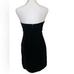 LA Made Elegant Black Strapless velvet  Dress Photo 2