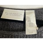 Liz Claiborne Vintage‎  Womens 1X Grey Ribbed Sweater Top Short Sleeve Preppy Photo 2