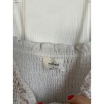 Aritzia WILFRED SMOCKED WHITE/BLUE CAMISOLE tank top size S Photo 5
