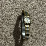 Advance women’s vintage two tone working bracelet watch stretches‎ one size Gold Photo 1