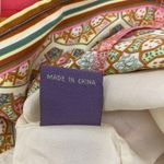 Hale Bob Silk Floral Boho Shift Dress S – Coral Pink Yellow Resort Photo 14