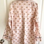 J.Crew  Leopard Print Pajama Shirt Dress Size XXL 100% cotton Photo 3