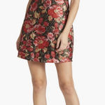 Adelyn Rae  Claris Mini Dress Pink Black Floral Puff‎ Sleeve Party Size Medium Photo 0