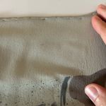 Dana Buchman Vintage  Light Blue & Grey Silk Button Down & Scarf Photo 8