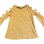 1.4.3. Story by Line Up  Yellow Crew Neck Sweater Sleeve Cutouts Photo 0