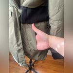 Ba&sh  designer Dayma olive green and black puffer jacket size L Photo 2