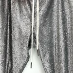 David Lerner  Sequin Lounge Joggers Silver S Photo 4