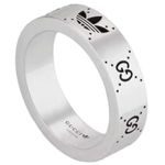 Gucci x Adidas Engraved Interlocking G Ring Ag 925 Photo 6