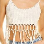 Raga  Earth Child Crochet Knit Top Photo 0