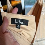 Lulus  Twirl the Night Away Embroidered Lace Mini Skater Dress Cream Size Medium Photo 12