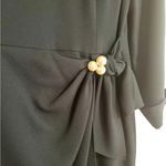 Morton Myles For The Warrens Elegant Black Long Sleeve Dress with Pearl Accents Size 10 Photo 3