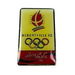 Coca-Cola Albertville France 1992 Winter Olympics Tie Tack Lapel Pin Vintage Photo 0
