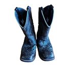 Laredo  Spellbound‎ Leather Boots Brown Square Toe Women 9M Western 5660 Cut-out Photo 0