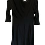 Evan Picone  Women's 3/4 Sleeve‎ Black A-Line Dress Ruched Size 4 Photo 11