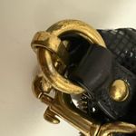 Coach Ashley Hippie Crossbody Satchel Black Leather and Snake Print Trim Photo 7