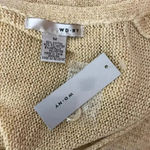 WD.NY Gold Metallic Asymmetrical Cardigan NWT MEDIUM Photo 4