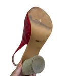 Michael Kors  Red Patent Leather Slingback Heels Size 4.5 Photo 3