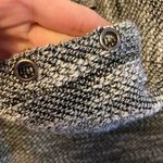 Kenzie Performance Black/White Pullover Long Sleeve Cowl Neck Knit Top Size S m Black Photo 4