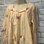 Tularosa NWT Women's XS Cream Blythe Mini Dress Cream Pink Embroidered Photo 4