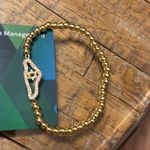 Elegant Gold Beaded Bracelet State of Israel David’s star 24k covered Photo 2