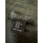 Rachel Zoe  Olive Green Knit Long Sleeve Crew Neck Midi Shift Sweater Dress Sz XL Photo 4