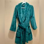 Victoria's Secret Plush Short Robe for Women Forest Green Size XS/S Photo 2