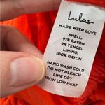 Lulus Red Tiered Boho Maxi Skirt Womens XL Beachy Summer Casual Modest Pull On Photo 10