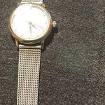 Ladies Peugeot Quartz Watch silver and gold face circle (watch work perfectly) Photo 1